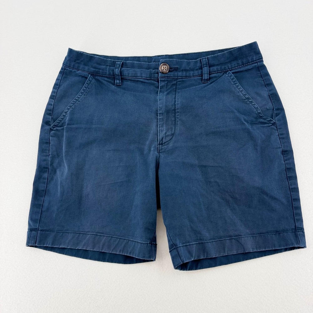 Chubbies Chino Shorts Mens Size 30 Navy Blue 6.5 (7") Inseam Stretch Excellent